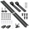 Yescom 5 ft Mini Sliding Barn Door Hardware 2-Rollers Track Kit