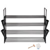 Yescom 4 Tiers 20 Pairs (35x12x29) Metal Shoe Rack Stackable Shelf