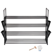 Yescom 4 Tiers 20 Pairs (35x12x29) Metal Shoe Rack Stackable Shelf Image