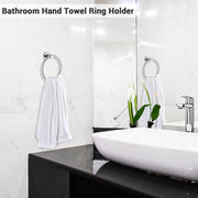 Yescom Wall-Mounted Towel Holder Chrome Stainless Steel Hanger Image