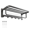 Yescom 23" Stainless Steel Towel Shelf Rack Wall-Mounted Towel Holder