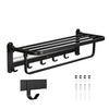 Yescom 23" Stainless Steel Towel Shelf Rack Wall-Mounted Towel Holder