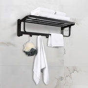 Yescom 23" Stainless Steel Towel Shelf Rack Wall-Mounted Towel Holder Image