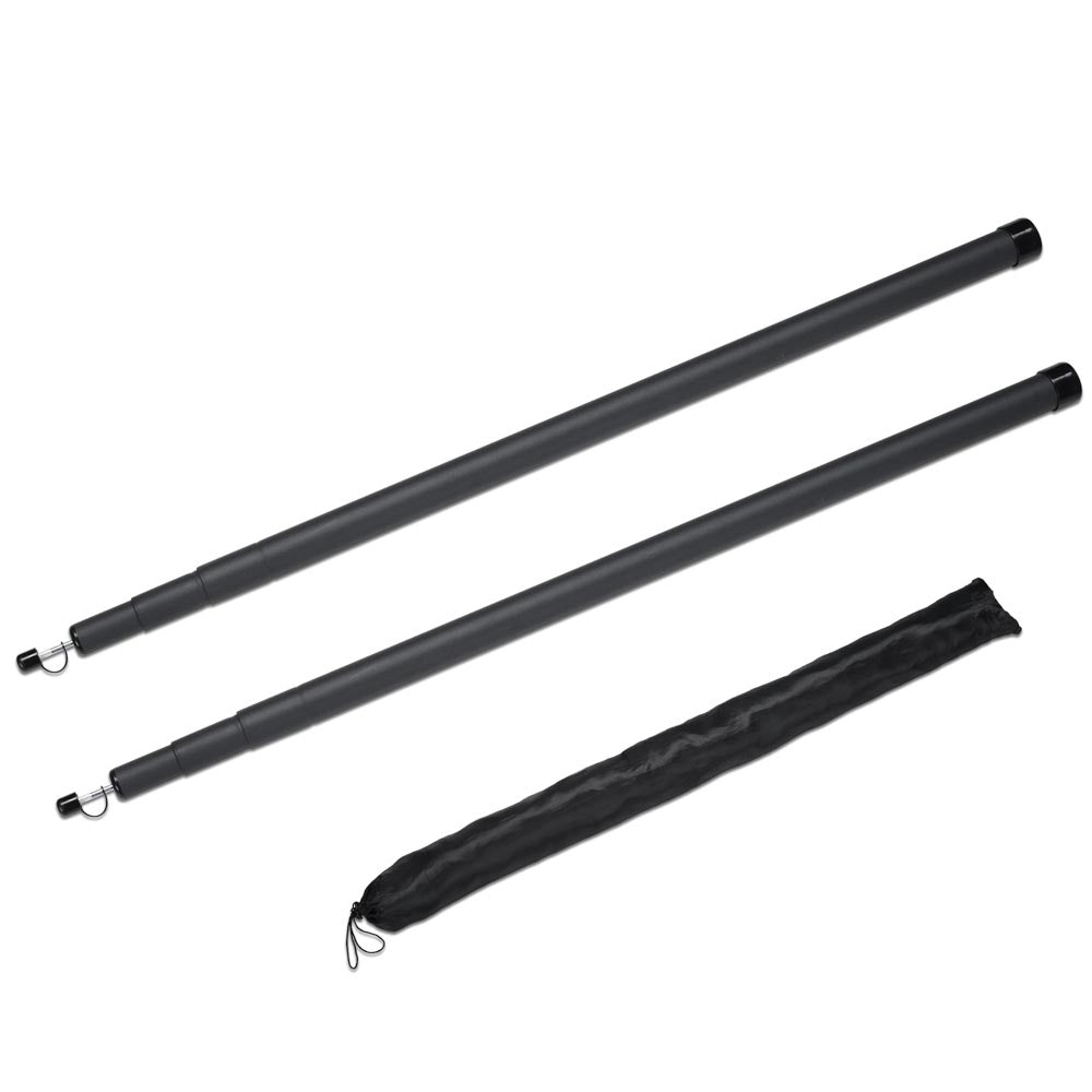 Yescom 8.5ft Telescopic Tarp Poles with Bag Heavy Duty Aluminum Image