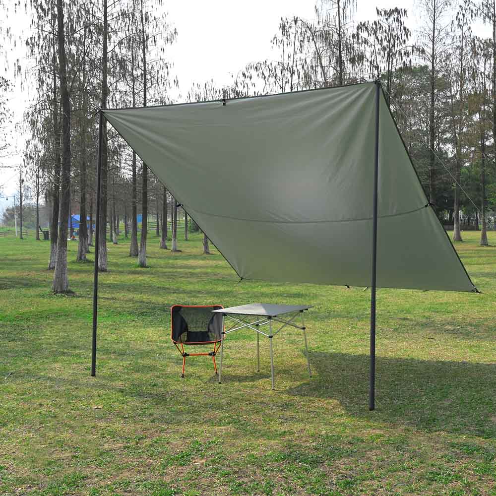 Yescom 8.5ft Telescopic Tarp Poles with Bag Heavy Duty Aluminum Image