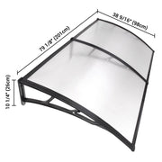 Yescom Door & Window Poly Awning Canopy 80"x40" Image