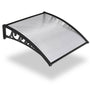 Yescom Door & Window Poly Awning Canopy 40"x40", Clear Black Image