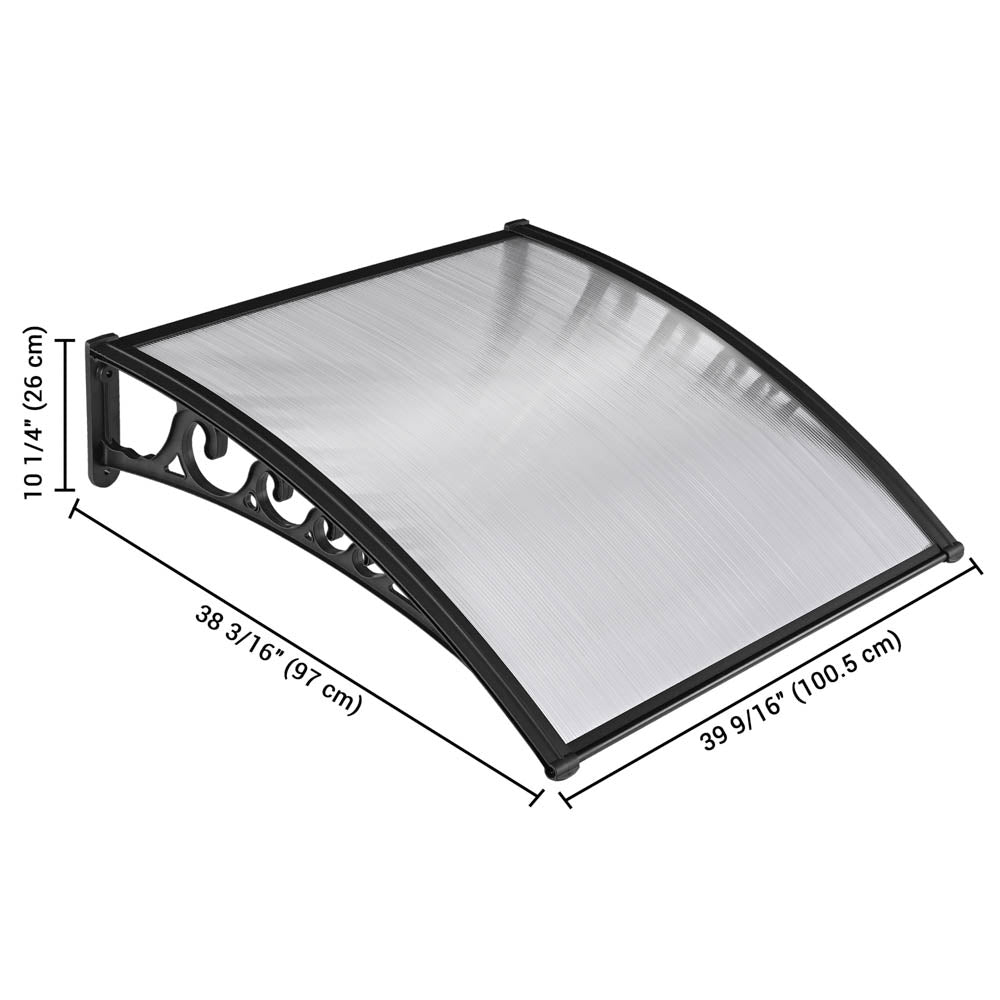 Yescom Door & Window Poly Awning Canopy 40"x40" Image