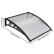 Yescom Door & Window Poly Awning Canopy 40"x40" Image