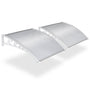 Yescom 2-Pack Door & Window Poly Awning Canopy 40"x40", Clear White Image