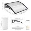 Yescom Door & Window Poly Awning Canopy 40"x40"