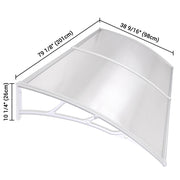 Yescom Door & Window Poly Awning Canopy 120" x 40" Image