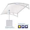 Yescom Door & Window Poly Awning Canopy 120" x 40"