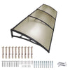 Yescom Door & Window Poly Awning Canopy 120" x 40"