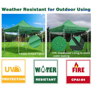 Yescom 10x10 ft Pop Up Canopy Comml. Instant Tent CPAI-84 Image