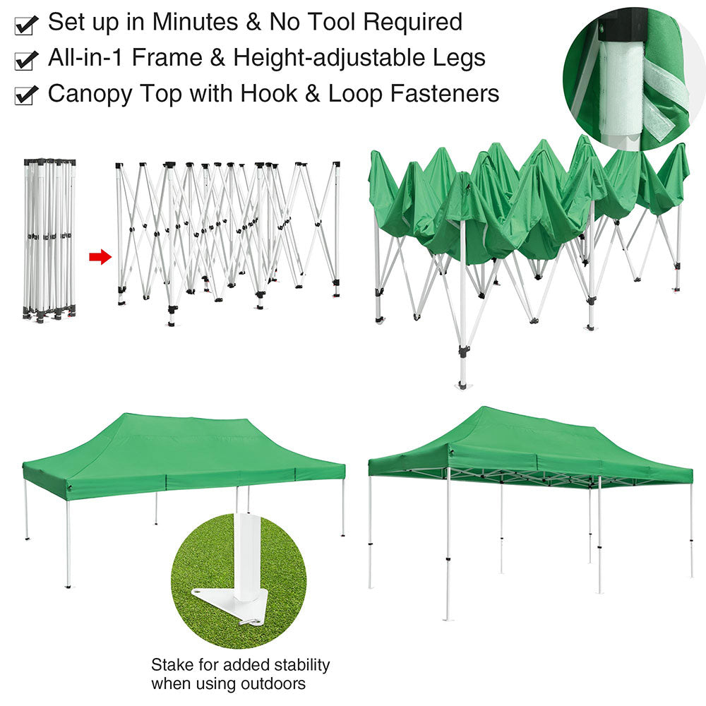 Yescom 10x20 ft Pop Up Canopy Comml. Instant Tent CPAI-84 Image