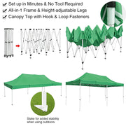 Yescom 10x20 ft Pop Up Canopy Comml. Instant Tent CPAI-84 Image