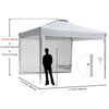 Yescom 10x10 Pop Up Canopy Tent with Weight Bags Air Vent