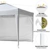 Yescom 10x10 Pop Up Canopy Tent with Weight Bags Air Vent