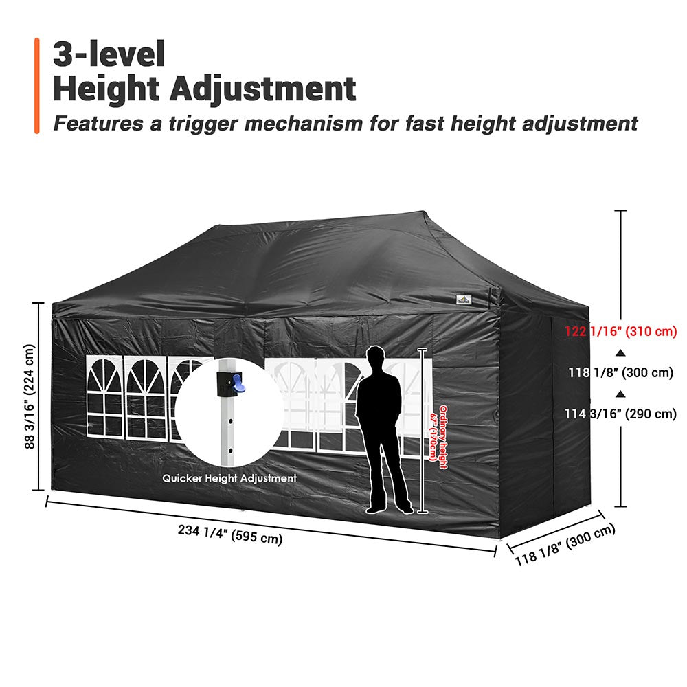 Yescom 10'x20' Waterproof Ez Pop Up Canopy Tent Shelter Image