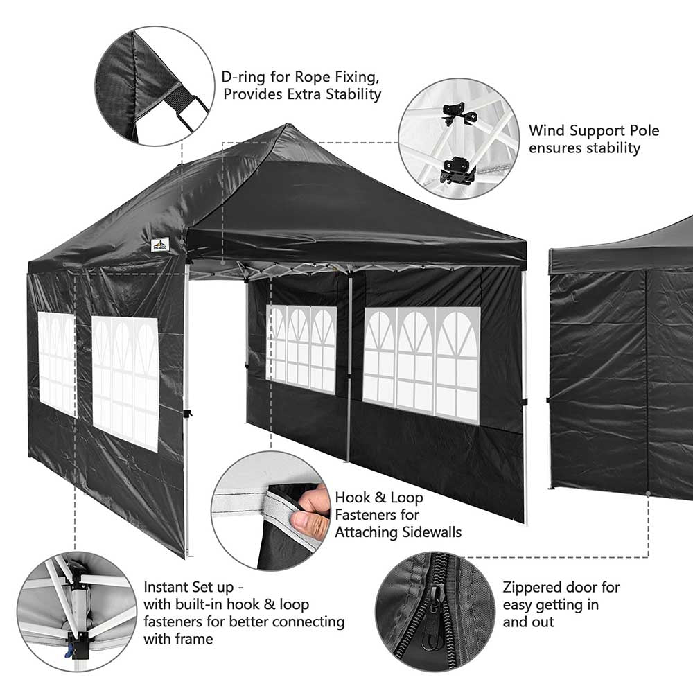 Yescom 10'x20' Waterproof Ez Pop Up Canopy Tent Shelter Image