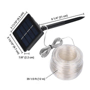 Yescom 39ft Solar Hanging Light Outdoor Waterproof Day-Night Sensor Image