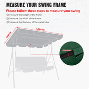 Yescom Patio Porch Replacement Swing Canopy 76"x44" Image