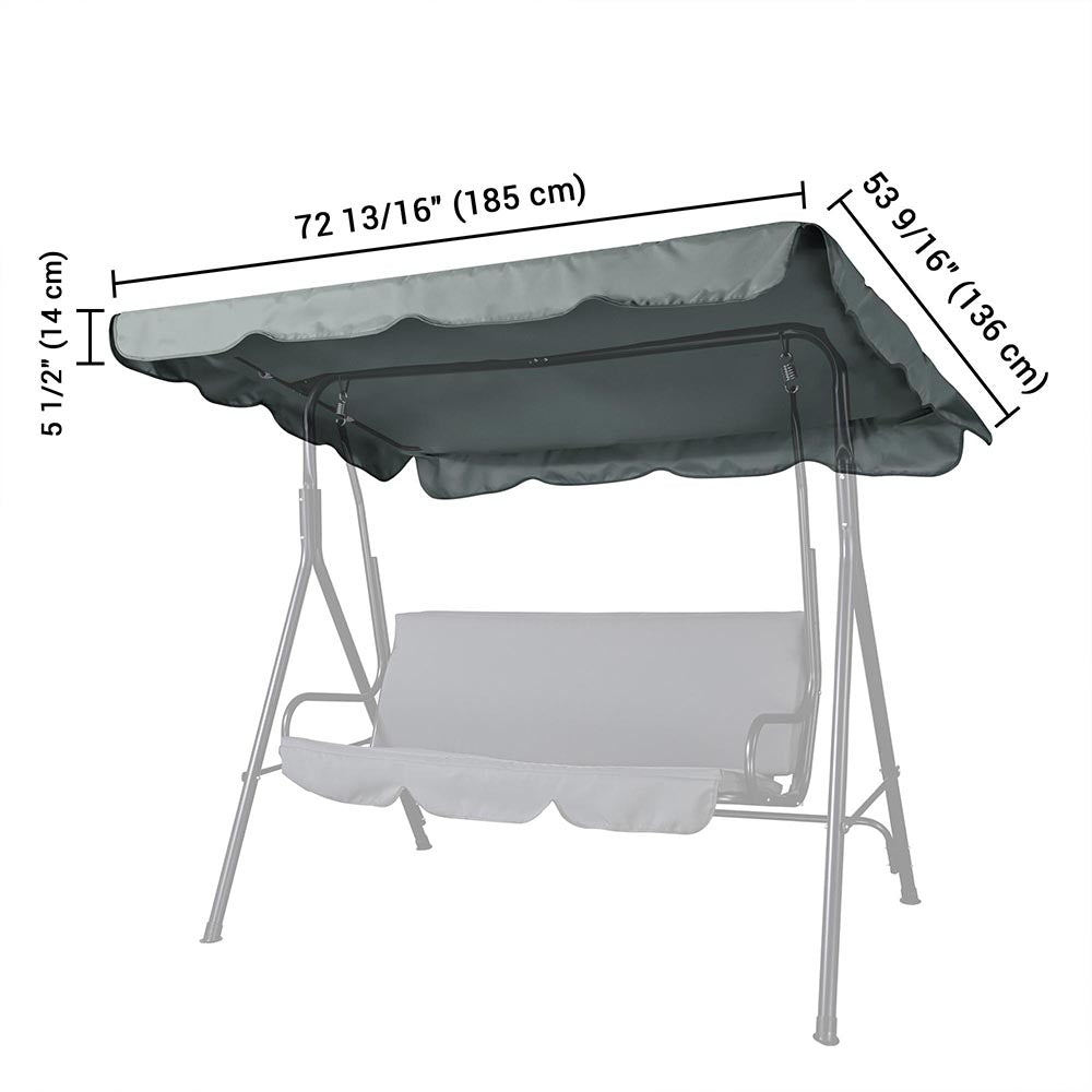 Yescom Patio Porch Replacement Swing Canopy 72"x53" Image