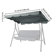 Yescom Patio Porch Replacement Swing Canopy 72"x53" Image