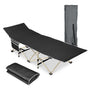 Yescom Folding Camping Cot Travel Sleeping Bed, Black Image