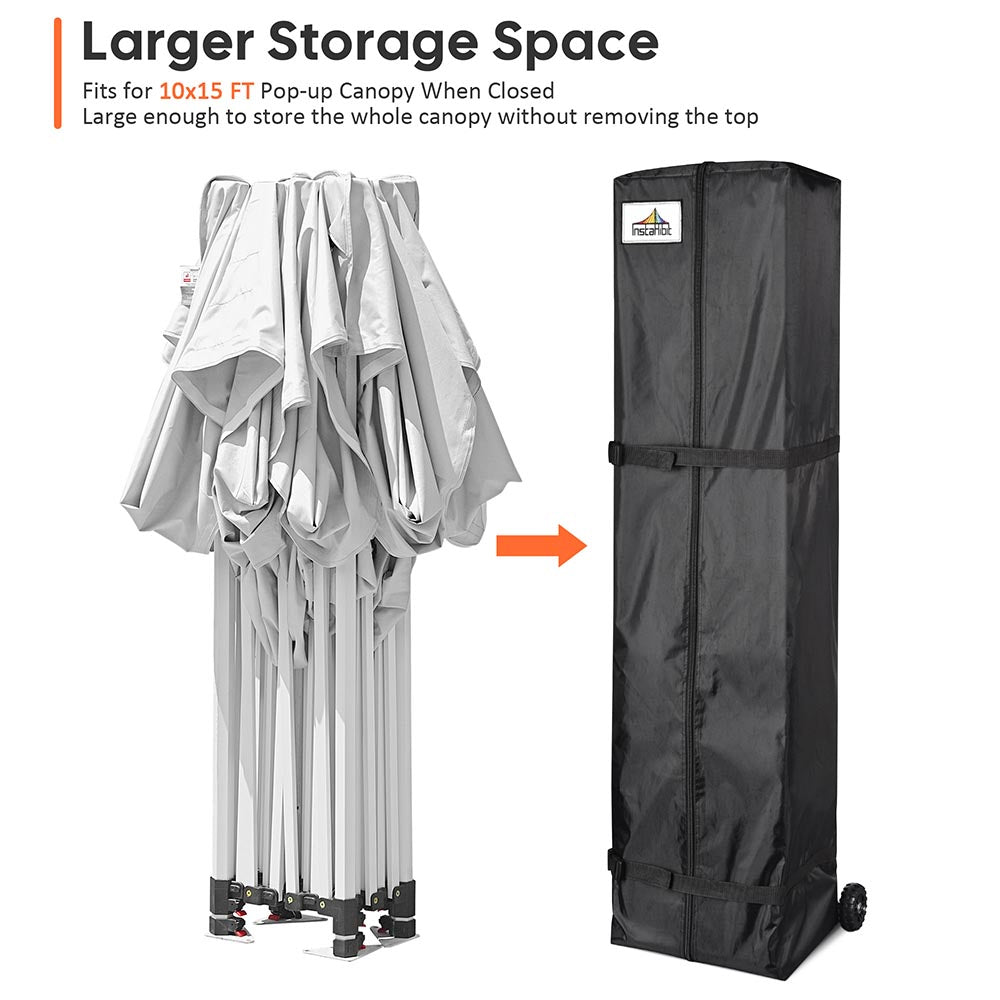 Yescom Canopy Storage Bag w/ Wheels 15x11x64" for 10x15 Image