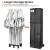 InstaHibit Canopy Storage Bag w/ Wheels 17x11x66" for 10x20