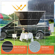 Yescom Awning 6' 7" x 8' 2" Vehicle Rooftop Side Tent Shade Image