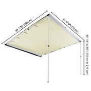 Yescom Awning 8' 2" x 7' 7" Vehicle Rooftop Side Tent Shade Image