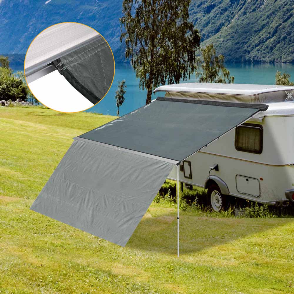 Yescom Awning 8' 2" x 7' 7" Vehicle Rooftop Side Tent Shade Image