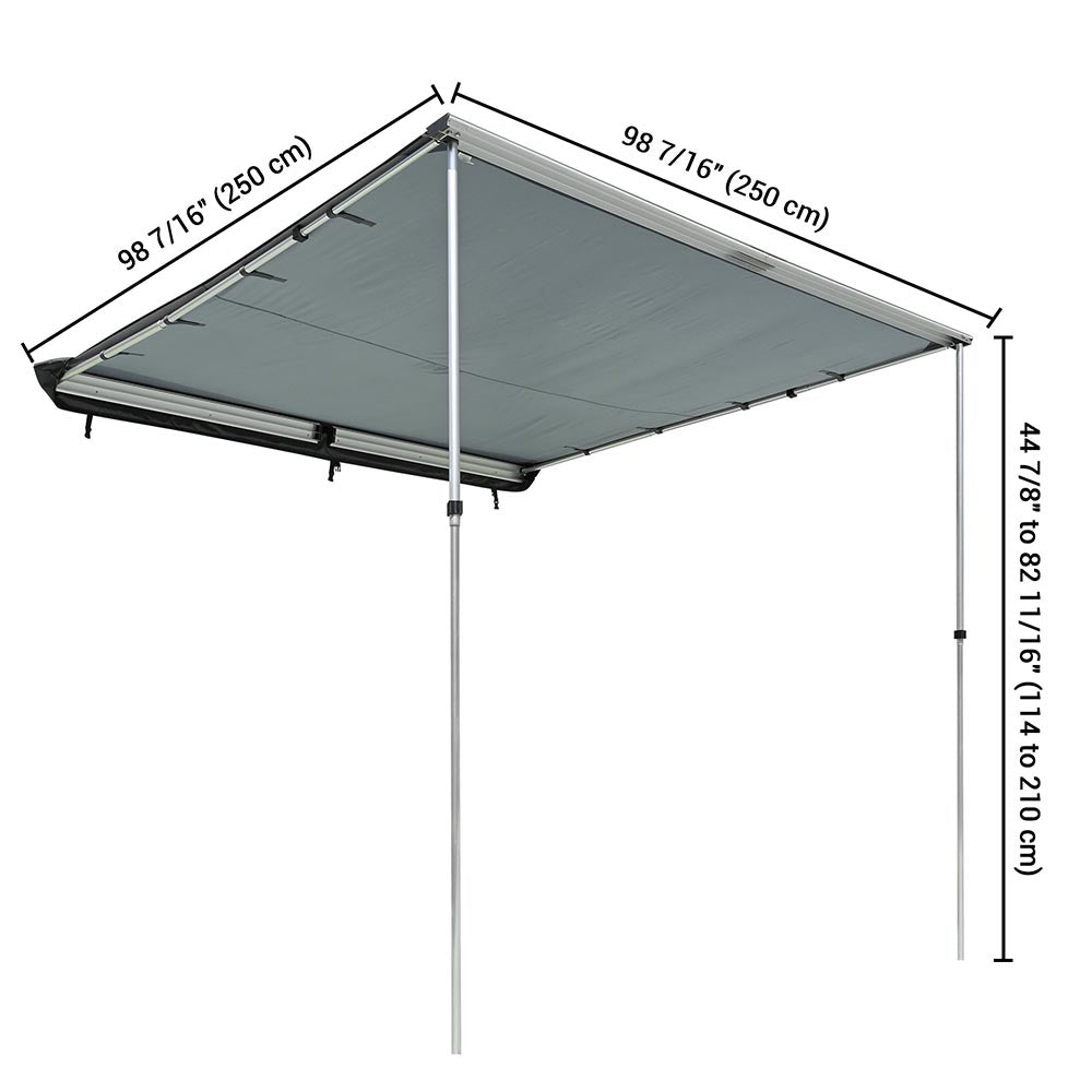 Yescom Awning 8' 2" x 7' 7" Vehicle Rooftop Side Tent Shade Image