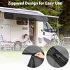 Yescom RV Awning Screen with Zipper 10'x6' Travel Trailer Sun Blocker