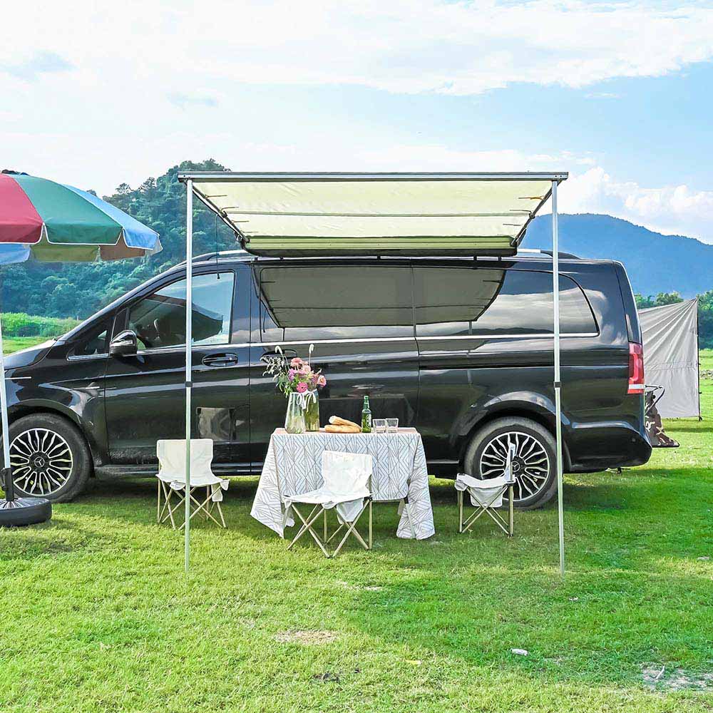 Yescom Awning with LED Light 6.6' x 4.6' Car Side Tailgate Awning Image