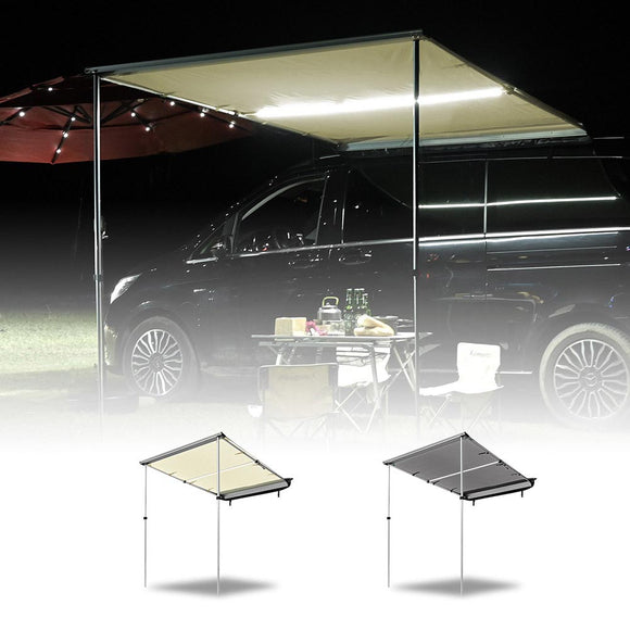 Yescom Awning with LED Light 6.6' x 4.6' Car Side Tailgate Awning Image