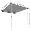 Yescom Awning with LED Light 8.2' x 7.6' Car Side Awning