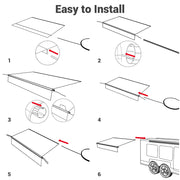 Yescom 14ft RV Awning Replacement Waterproof Fabric Tarp (13'x8') Image