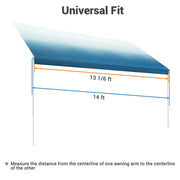 Yescom 14ft RV Awning Replacement Waterproof Fabric Tarp (13'x8') Image