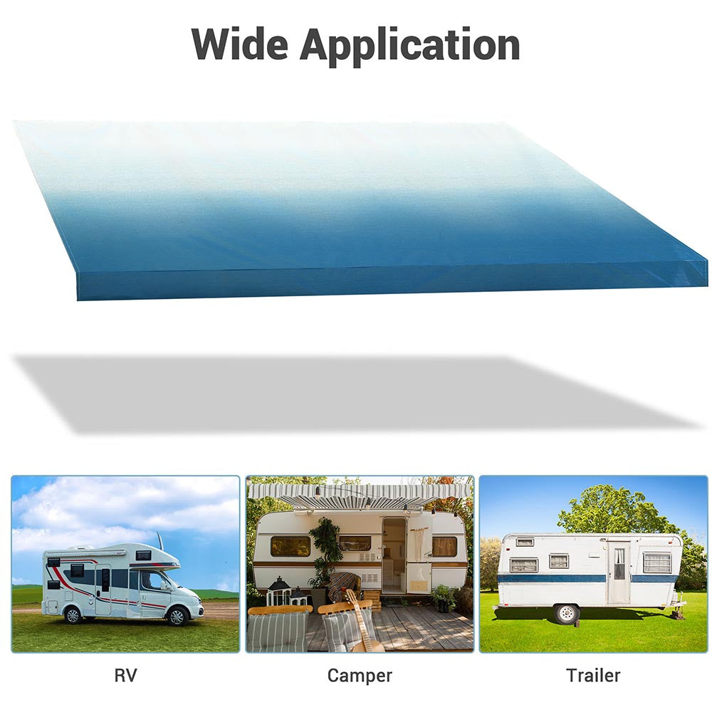 Yescom 14ft RV Awning Replacement Waterproof Fabric Tarp (13'x8') Image