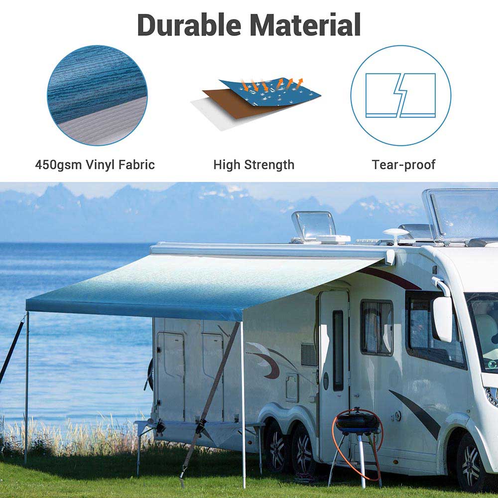 Yescom 16ft RV Awning Replacement Waterproof Fabric Tarp (15'x8') Image