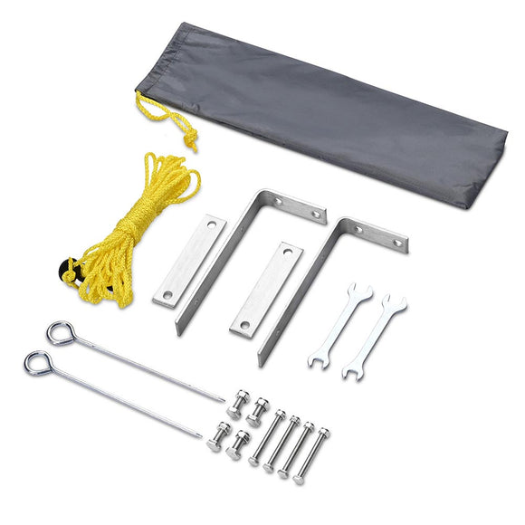 Yescom Awning Mounting Hardware L Brackets & Ground Stakes Image