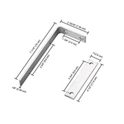 Yescom Awning Mounting Hardware L Brackets & Ground Stakes Image