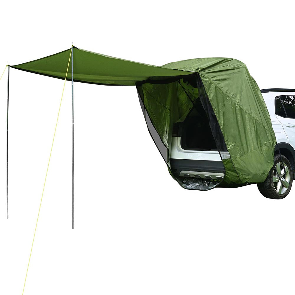 Yescom Car Tent with Awning Shade & Net for Van SUV Tailgate, Green Image