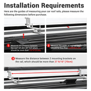 Yescom Awning with LED Light 6.6' x 4.6' Car Side Tailgate Awning Image