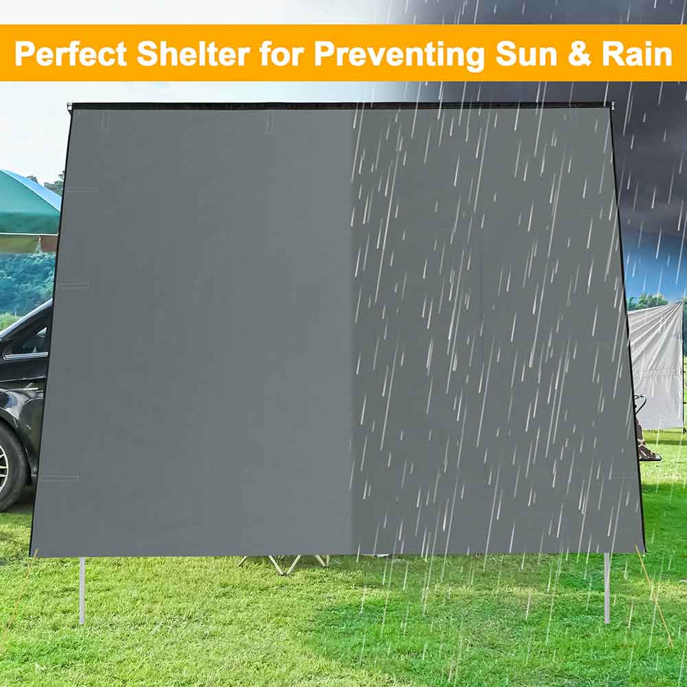 Yescom 6.4'x6.7' Waterproof Car Awning Extension Side Wall Image