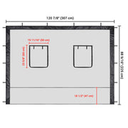 Yescom 10x10 Pop Up Canopy Netting Mesh Sidewalls Image